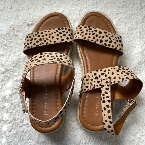 Pierre Dumas MAGIC 1 CHEETAH PRINT platform sandals 6.5 - Picture 4 of 7